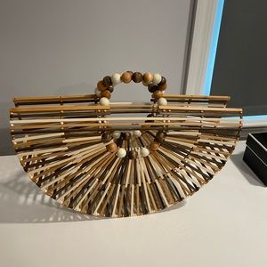 Cult Gaia  Ark Trim Bamboo Tote Bag